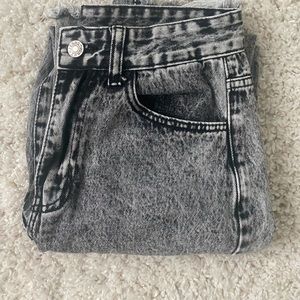 Dark wash mom jeans